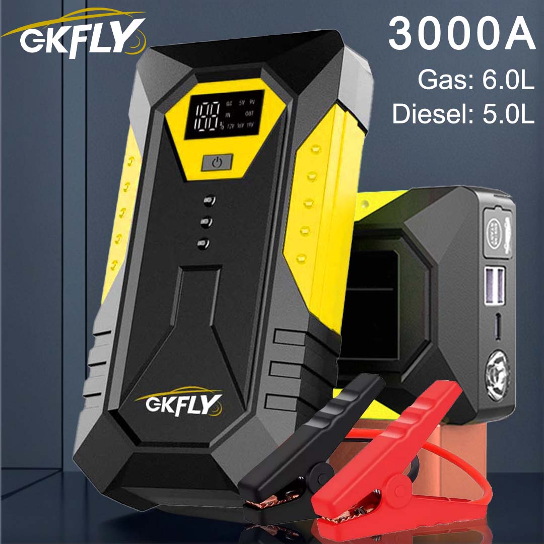 Portable Jump Starter 4000A - GKFLY الانتقال كاتب قوة البنك 3000A/4000A