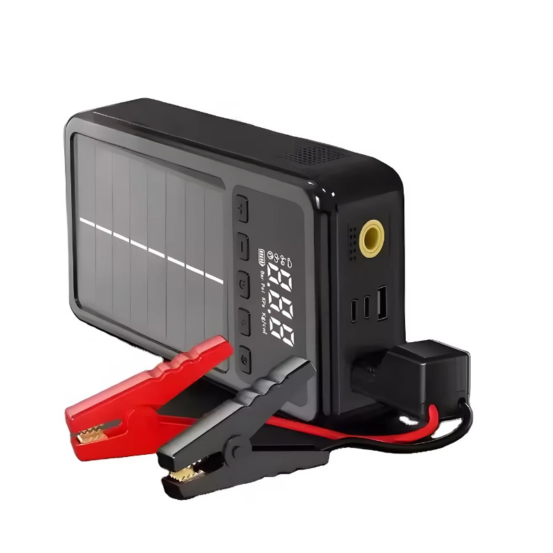Solar Jump Starter Power Bank - شاحن طوارئ محمول يعمل بالطاقة الشمسية