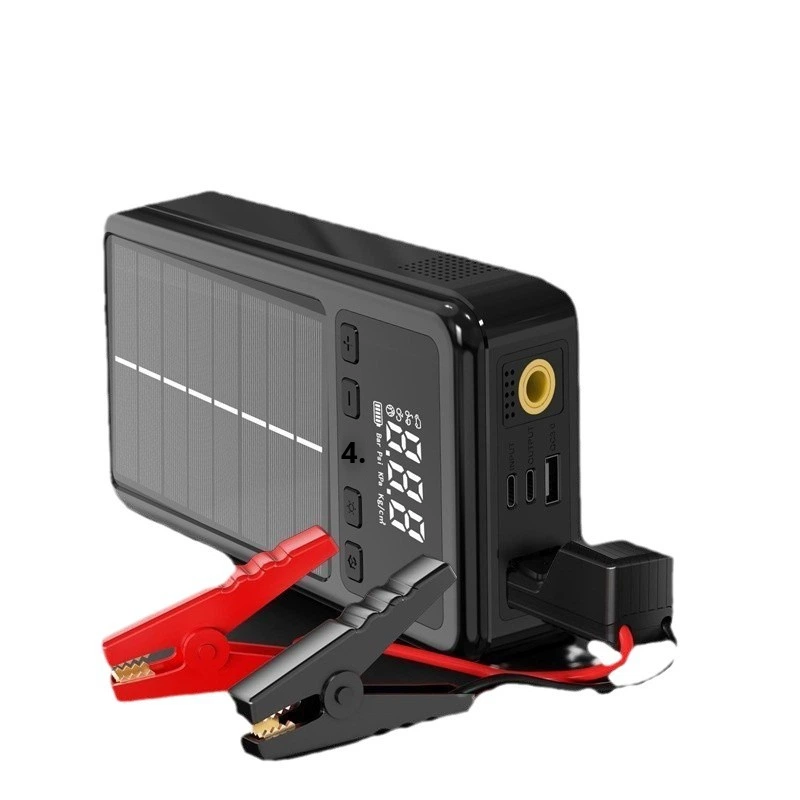 Solar Jump Starter Power Bank - محطة طاقة شمسية MPPT لتشغيل السيارات