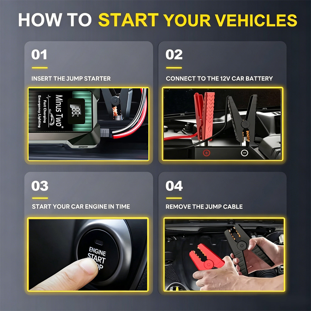 Jump Starter 12V Diesel - جهاز تشغيل السيارة 12 فولت، بطارية