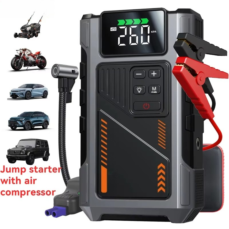 Jump Starter With Air Compressor - جهاز تشغيل السيارة المحمول مع ضاغط