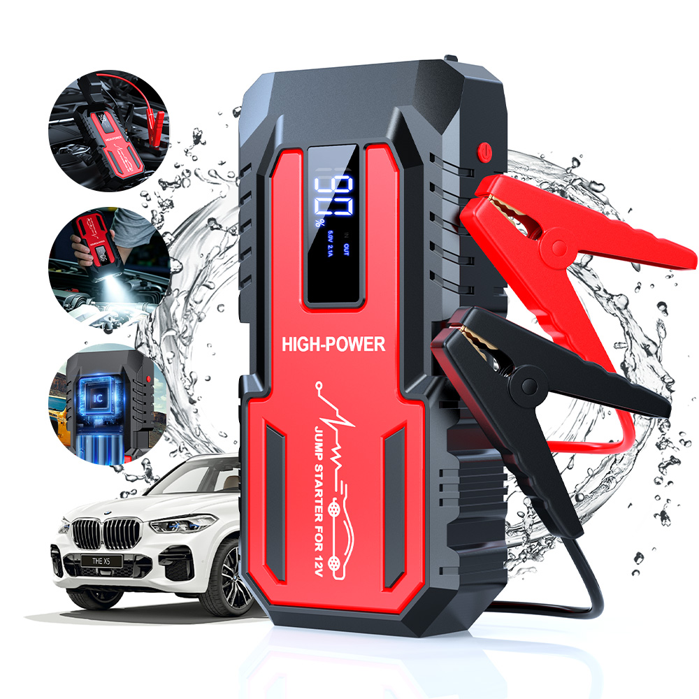 Portable Jump Starter 4000A - باور بانك 4000 أمبير لتشغيل السيارة،