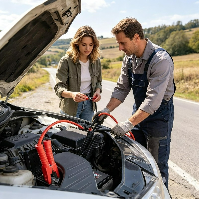 كابل تشغيل سريع للطوارئ بطول 4 - مراجعة Jump Starter Cable 2000A وسعره