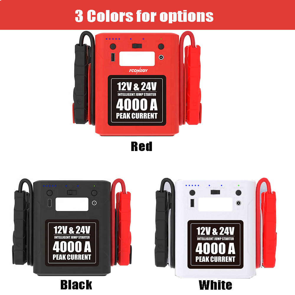 شاحن بطارية محمول للسيارات وال - مراجعة Portable Jump Starter 4000A وسعره