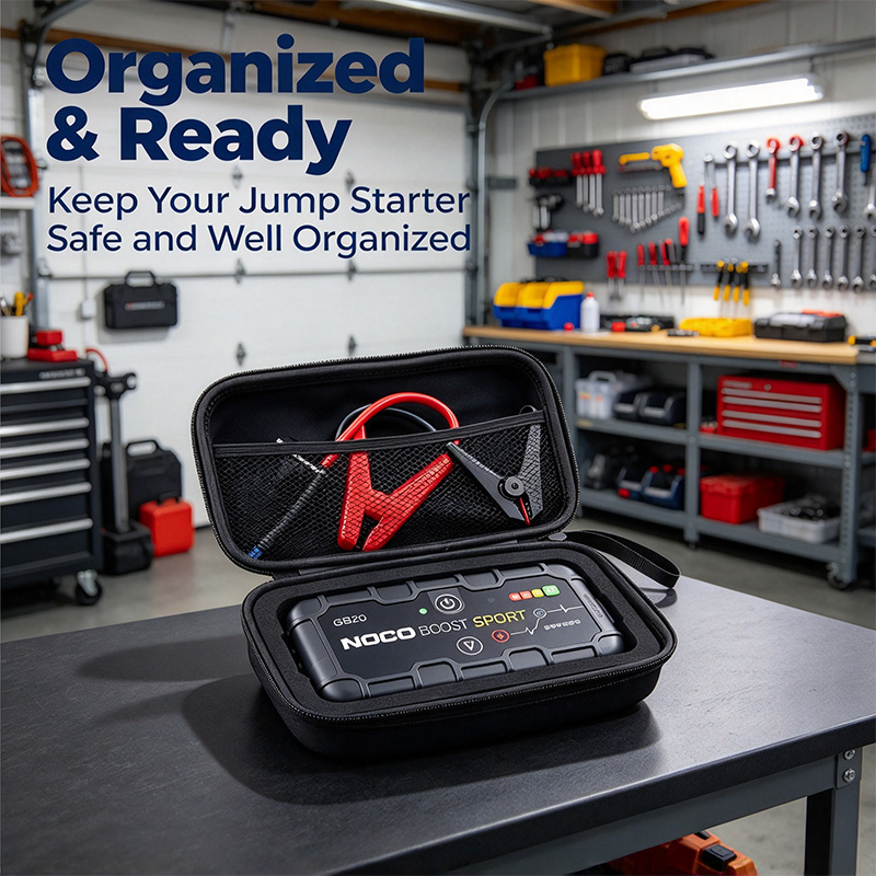 حقيبة حمل وتخزين صلبة واقية، م - مراجعة Jump Starter Case Hard Shell وسعره