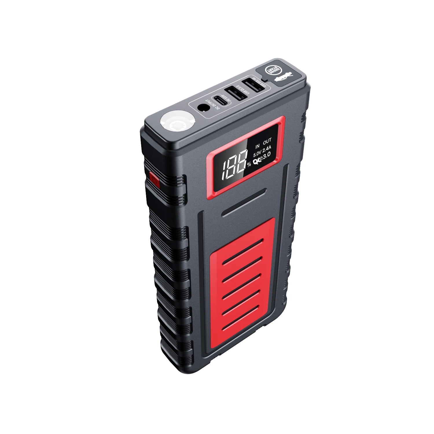 شاحن بطارية سيارة محمول بقوة 3 - مراجعة Jump Starter Power Bank 20000Mah وسعره