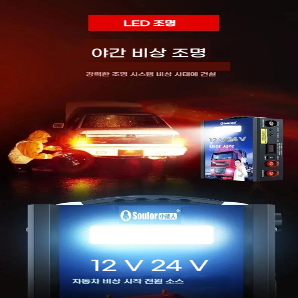 شاحن بطارية محمول بقوة 998000  - مراجعة Car Jump Starter 12V 24V Truck وسعره