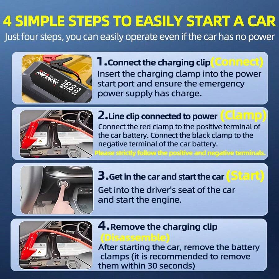 شاحن طوارئ ذكي محمول للسيارة م - مراجعة Jump Starter With Air Compressor وسعره