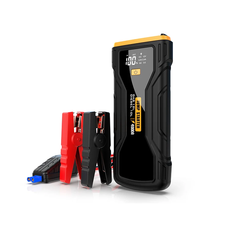 شاحن بطارية سيارة محمول متعدد  - مراجعة Portable Jump Starter 4000A وسعره
