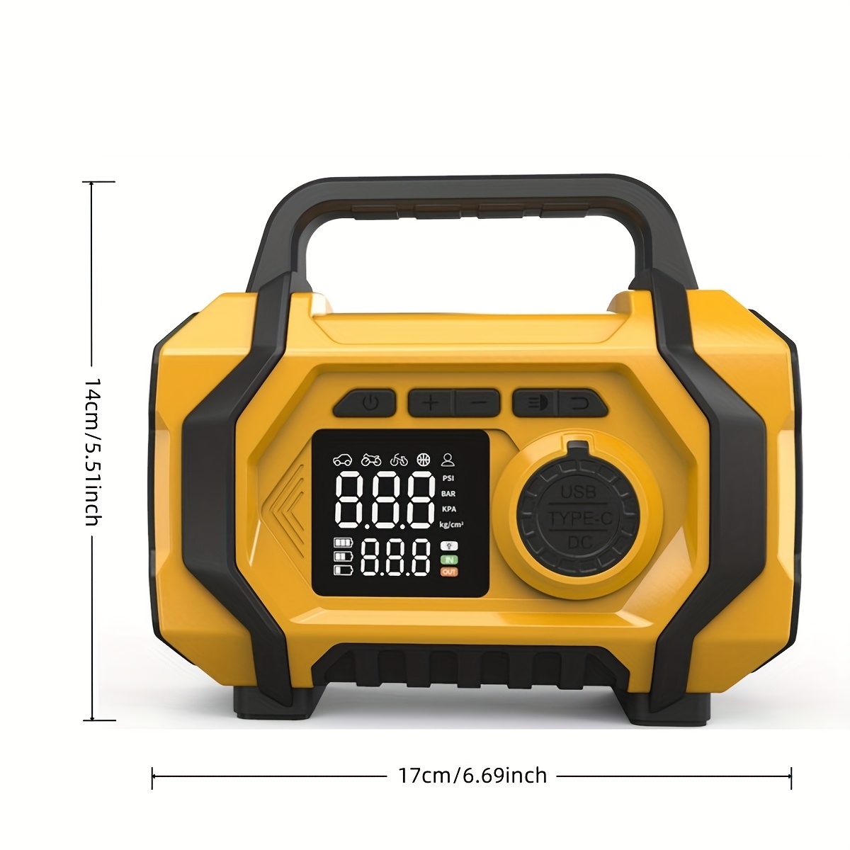 شاحن بطارية محمول للسيارة 8000 - مراجعة Jump Starter With Air Compressor وسعره